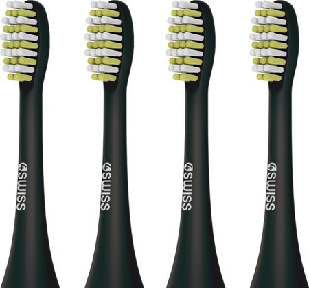 4Swiss Pakiet 4 główek do szczoteczki sonicznej ST-212 Daily Clean Czarna