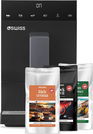 4Swiss Ekspres automatyczny A23 Siena + zestaw kaw 3x 500g