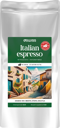 4Swiss Italian Espresso świeżo palona kawa 1 kg