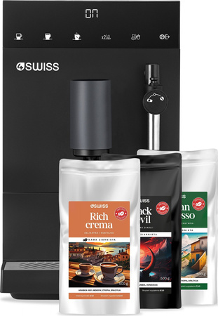 4Swiss Ekspres automatyczny A22 Modena + zestaw kaw 3x 500g